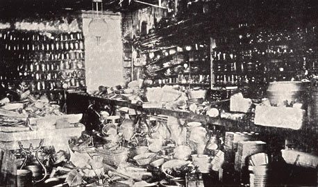 The ramshackle interior of one of the first F.W. Woolworth stores