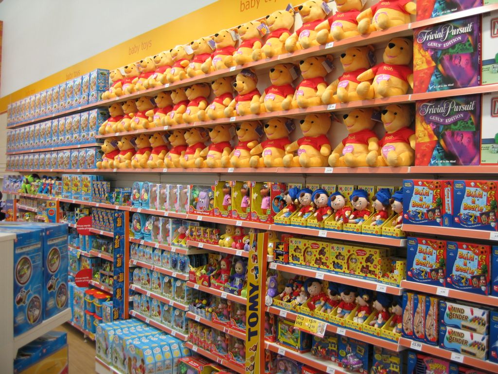 Pooh meet Noddy, Noddy meet Pooh, on the shelves of an out-of-town Woolworths in 2005