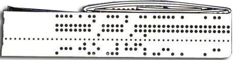 Punched paper tape, prepared by a computer operator, was the only method of giving instructions to the mainframe computers when they were first installed.
