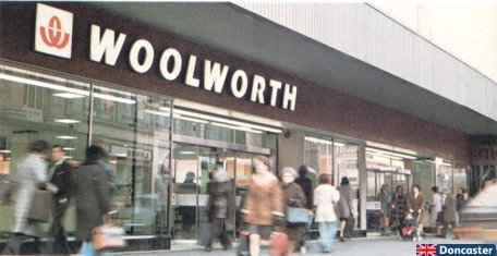 Woolworths in Doncaster, South Yorkshire, England - one of many British stores to get a refurbishment and a new look in the 1970s