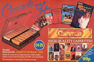 Chevron LPs and Cassettes were exclusive to Woolworths and were advertised by Woolworths rather than the manufacturer