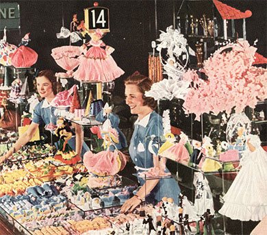 The Wedding and Bridal Department at Woolworth's in the 1930s