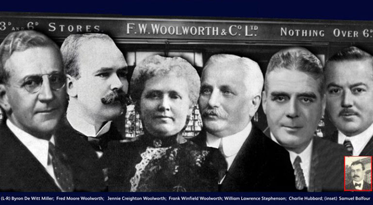 The founders of the British Woolworths - F. W. Woolworth & Co. Ltd. (est. 1909)