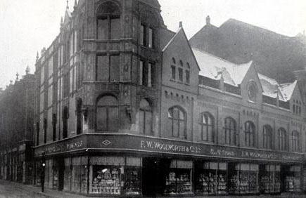The F. W. Woolworth store in St. James's Street, Burnley, Lancashire, which opened in 1924