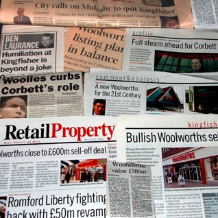 The emerging news of Woolworths' demerger from Kingfisher whipped the media into a frenzy