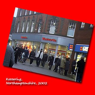 A new look Woolies in High Street, Kettering, Northamptonshire in 2002