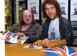 Matt Lucas and David Walliams attracted huge crowds at Woolworths in the Mander Centre at Wolverhampton on a visit to promote their Little Britain Series 1 DVD (published by 2|Entertain Ltd)