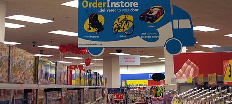 The Woolworths In-Store Ordering System (ISO) allowed the Company to offer customers access to the full toy range of the out-of-town stores in smaller stores around the United Kingdom