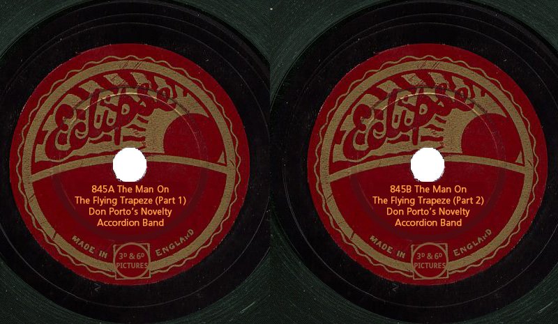 Eclipse Records 845A and 845B - The Man on the Flying Trapeze