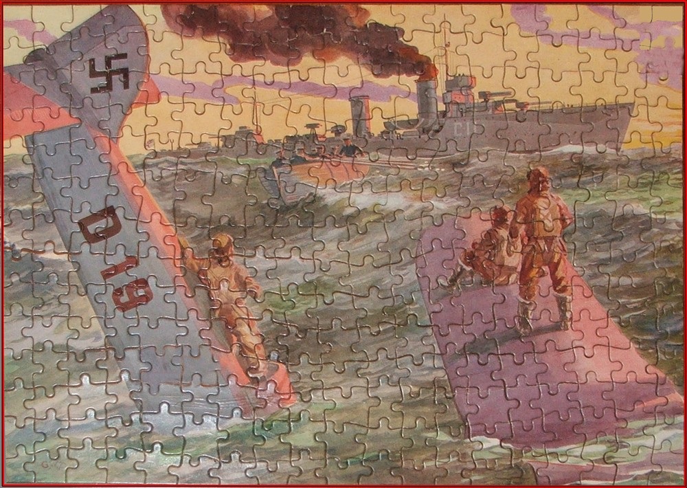 Woolworth turned Beaverbrook's cardboard into patriotic sixpenny 'Lumar' Jigsaw Puzzles