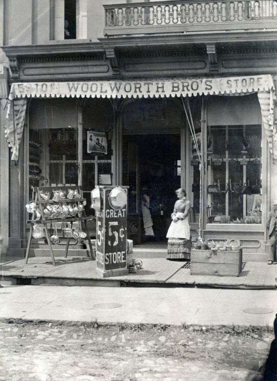 The Woolworth Bros store in Harrisburg was the first to add a 10 cent line, making it the first 5 and 10 in the world