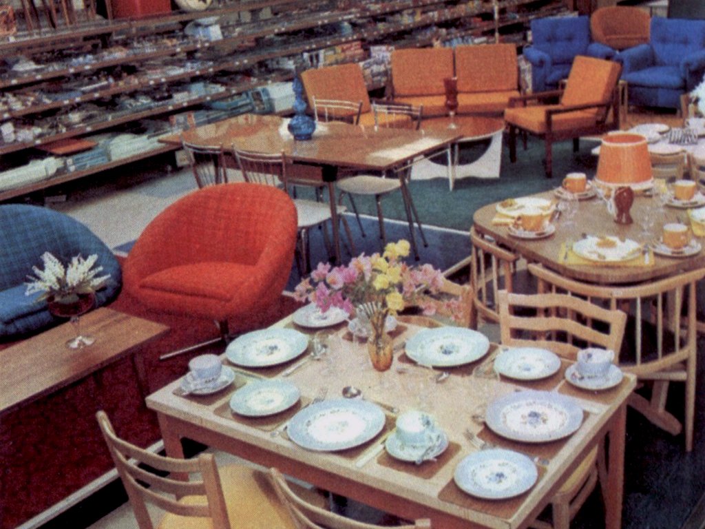 As the stores grew new ranges of furniture were introduced