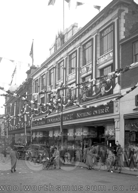 F.W. Woolworth & Co. Ltd. were proud winners of the award for best-dressed store in Norwich for the Coronation of H.M. King George VI in 1937. Such hard work helped to ensure that millions of coronation-related items were sold across the UK!