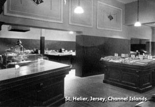 The Tea Bar at King Street, St Helier, Jersey was reinstated and re-opened in time for Christmas 1945. It was a matter of pride for the whole business to show solidarity with those colleagues who had endured the occupation.
