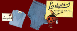 Kiddies Wear from Ladybird - original artwork from the early days of the brand when Pasolds first moved the factory to England