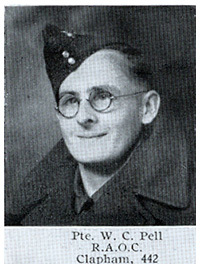 Private W.C. Pell of the ROAC, pictured in Volume 4 of the Forces Souvenir edition of the Woolworth Staff Magazine, 'The New Bond' in September 1941.