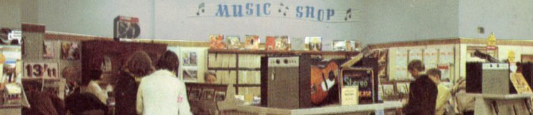 Electric guitars and amplifiers that for budding superstars, from the shelves of the largest Woolworth's stores in the late Sixties