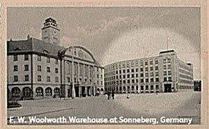 Long before there were Woolworth stores in Germany, the Company's Sonneberg Warehouse was providing a pipeline for European goods back to the USA. More than a billion Christmas decorations found their way through Sonneberg en-route to North America.