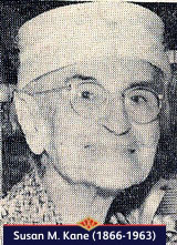 Susan M. Kane, one of the assistants in the first ever Woolworth store in 1879, pictured at age 95 in 1961