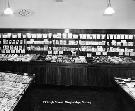 The new F.W. Woolworth store in Weybridge, Surrey, which opened in 1946, seven years after building work was completed.  In the interim the building had served as a relief headquarters