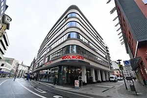 One of the latest openings from the resurgent Woolworth company in Germany - its distinctive looking store in Wupertal. Image courtesy Woolworth GmbH Media Centre