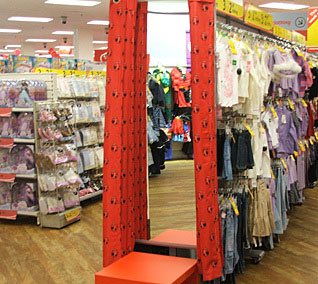 The 100th Woolworths store to get a new look in the new millennium - Peckham in South East London, which opened in 1912 was refreshed in 2005.  This is their Ladybird-branded children's clothing department.