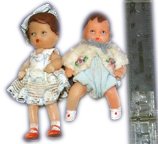 Tiny dolls, made from India rubber, sold as a special in Woolworths from sixpence (2&fract12;p) between the World Wars