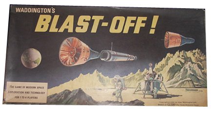 Waddingtons Blast Off - a boxed game released in 1969 to satisfy intense interest in the moon landing