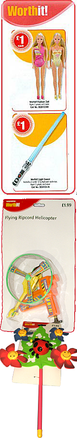 WorthIt! Toys for £1 each in 2008 - the equivalent of threepence in 1909