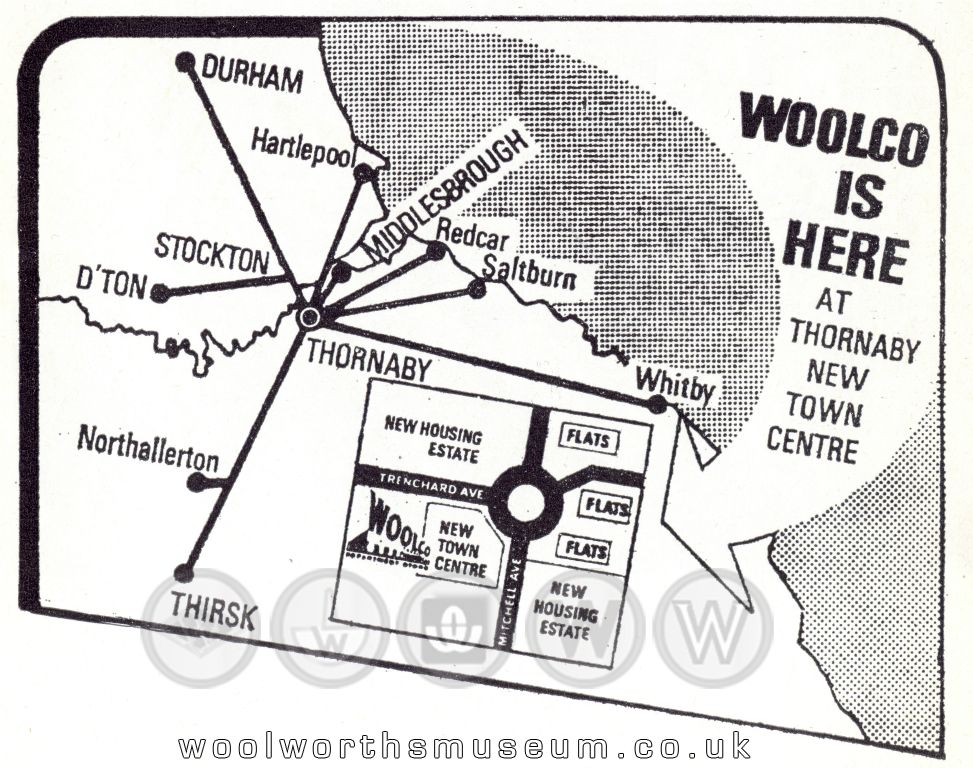 Frank W. Woolworth personally opened stores in nearby Middlesbrough (1911) and Darlington (1913) making the area a key heartland for Woolies, and the ideal place for their 'ideal' Woolco