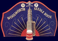 Sewing needles were sold on a card depicting the Woolworth Building from 1913 until the late 1950s and remain a popular collectable to this day