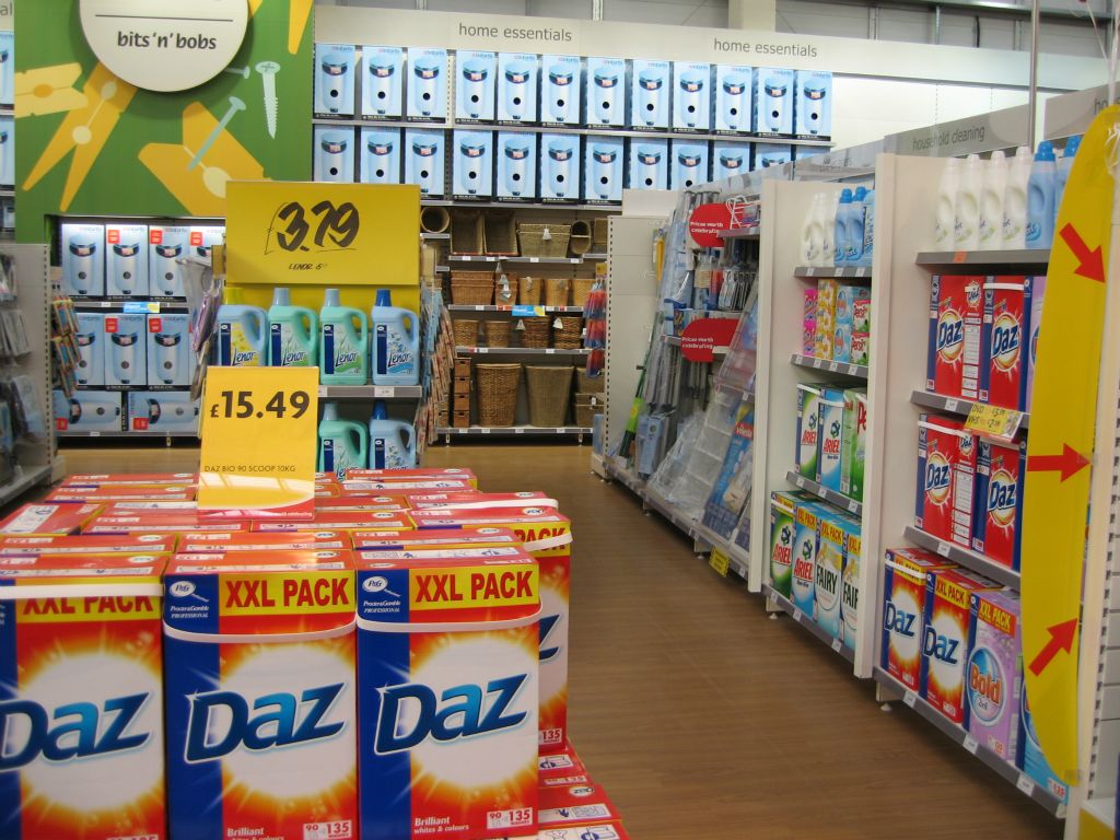 For many years Woolworths hated to be known for selling 'bits'n'bobs' but struggled to find other words to describe its household cleaning assortment (2005)