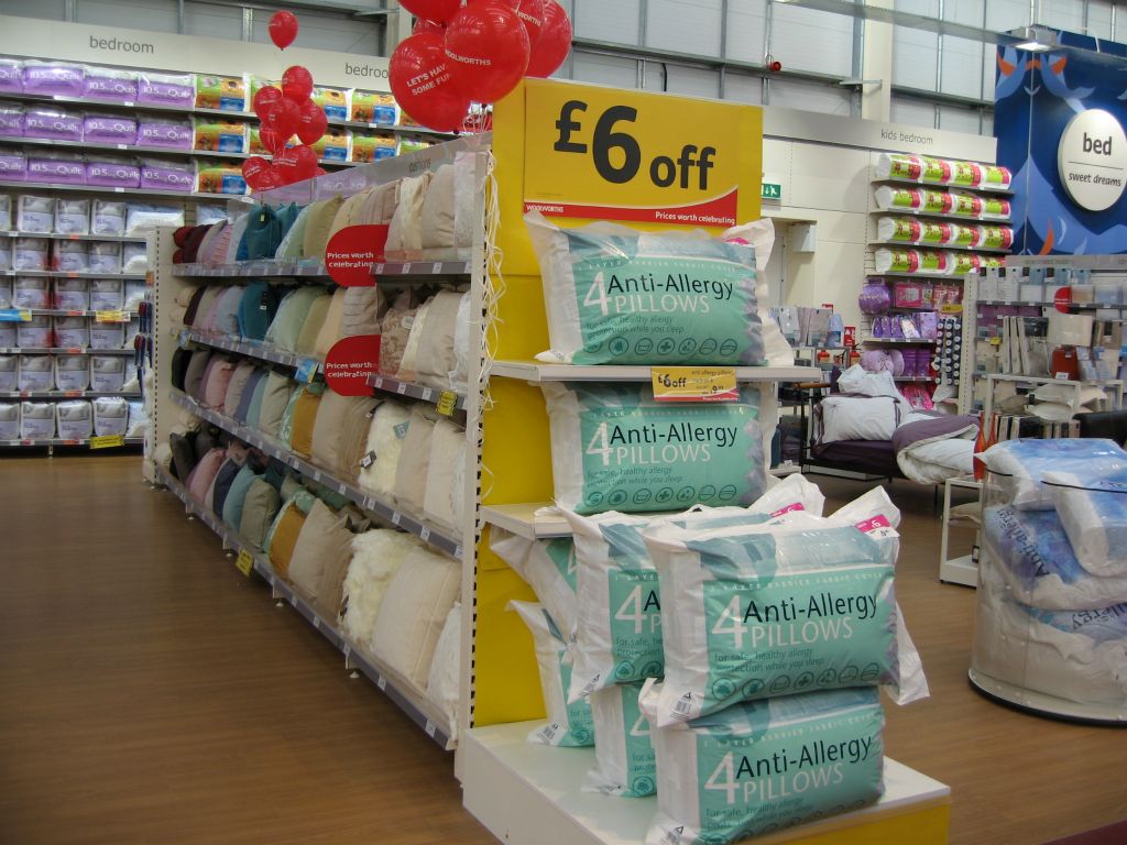 Part of a huge range of home adornment in an out-of-town Woolworths store (2005)