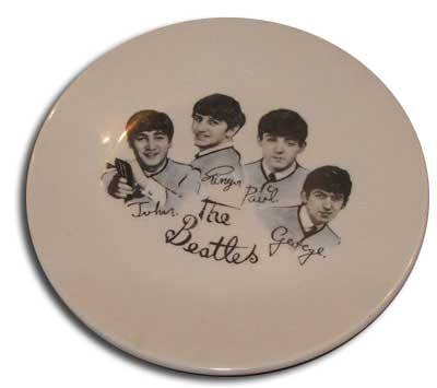 A popular and highly collectable Beatles plate, manufactured for Woolworths by Washington Pottery Ltd in 1963-5