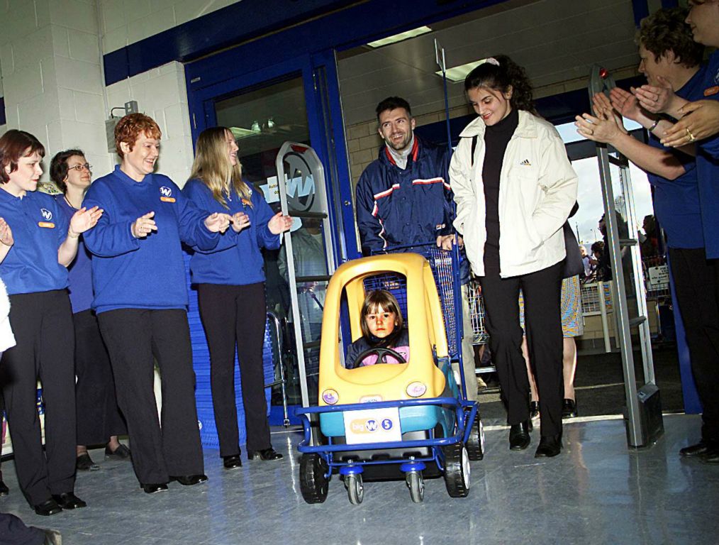 Many kids wanted to take the Little Tikes buggy that they had been riding home with them