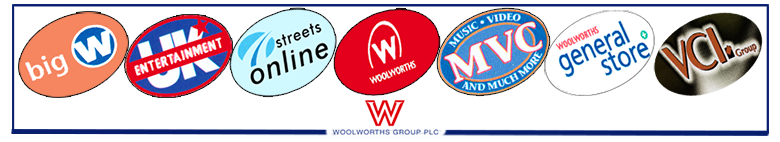 Giant out of town big W superstores, the music and video wholesaler Entertainment UK Ltd, leading e-tailer Streets On-Line, Music and Video specialist MVC and media publishers VCI Group complemented the main chain and general store outlets of the giant High Street Woolworths chain in the newly demerged Woolworths Group PLC in 2001