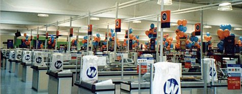 Every Big W boasted a large bank of tills near the doors -  enough to rival the largest supermarket