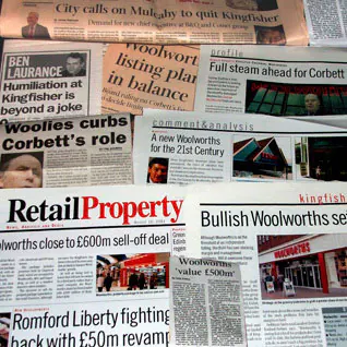 Kingfisher's 2002 decision to demerge Woolworths, the goose that had laid its golden egg, was controversial and received a lot of coverage in the financial press. Observers believed it had been sacrificed to save the rest of the Group. Over the decade that followed other brands were also sold or closed until only the DIY interests - B&Q, Screwfix and Castorama remained,