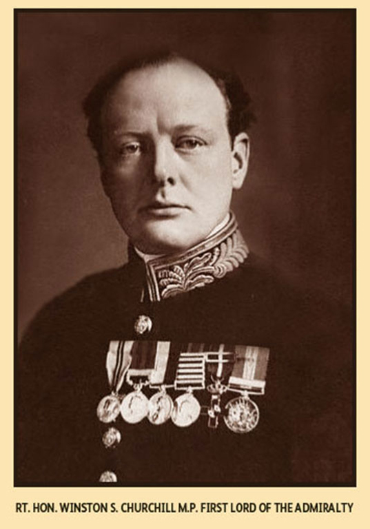 Churchill first appeared on a Woolworth Postcard as First Lord of the Admiralty in 1915