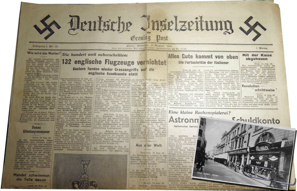 Despite stunts like printing the Jersey Evening Post in German, soldiers queued politely for chocolate at the St Helier Woolworth's