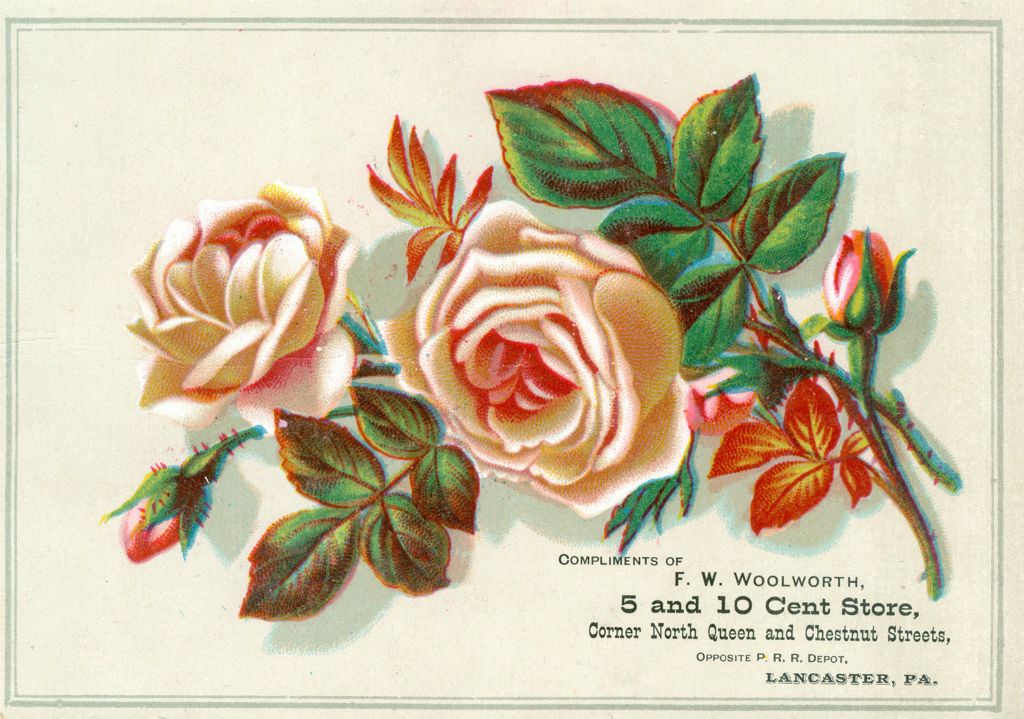 A trade card from the early days of the first Woolworth store