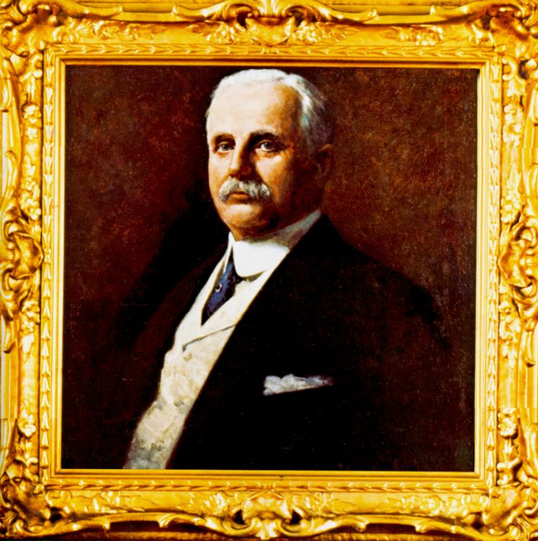 Dimestore Magnate and Merchant Prince Frank W. Woolworth captured in oils for this portrait which hang for many years in the Board Room