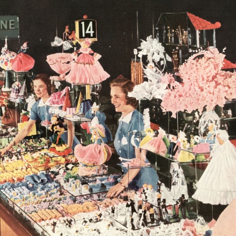 The Wedding and Bridal counter at the F.W. Woolworth 5 and 10 guaranteed the million dollar look for just nickels and dimes