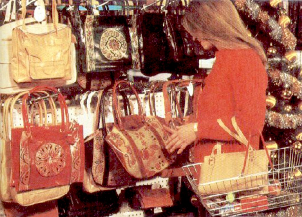 The handbags imitated high fashion but at budget prices