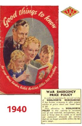 The second edition of Good Things to Know was altogether more austere, reflecting the difficult circumstances in the UK after the Battle of Britain. The booklet explains the temporary suspension of the Company's upper price limit of sixpence. This never came back.