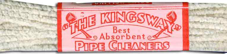 A packet of Kingsway Pipe Cleaners - a Woolworth own brand which took its name from the address of the London HQ from 1912 until 1929 in Victory House, Kingsway, London
