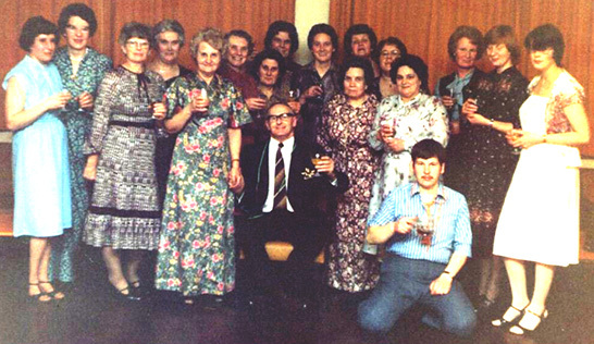 Staff and friends from a career spanning forty-two years gave William Pell a magnificent send-off when he retired in March 1981.