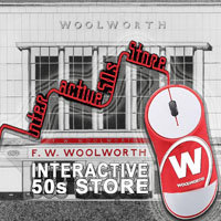 Interactive 1950s High Street shop in the the Woolworths Museum