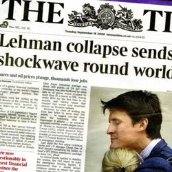 The collapse of Lehman Brothers, one of America and the world's largest investmnet banks, had its roots in the a scandal over sub-prime mortgages in North America, but caused shockwaves across the financial markets that stopped banks lending to each other, let alone to companies, entrepreneurs and personal account holders, forcing the governments of the world to introduce new liquidity rules. It led directly to the credit crunch, a sharp recession around the globe.