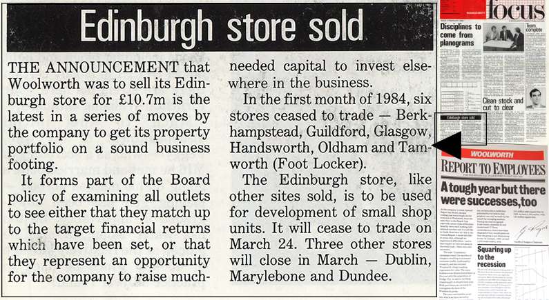 The new owners could claim that their communications were clearer that those of the previous long-serving company management, but their messages directly contradicted everything staff had been told before. Shoppers World was heavily loss making, as were Footlocker, Burgermaster and Furnishing World. Some large stores, including some that had recently been opened or refurbished would have to be sacrificed too, according to the new 'focus' management newspaper.